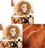 Jungle King Pet Costume Lion Hat With Faux Fur For Small Dogs