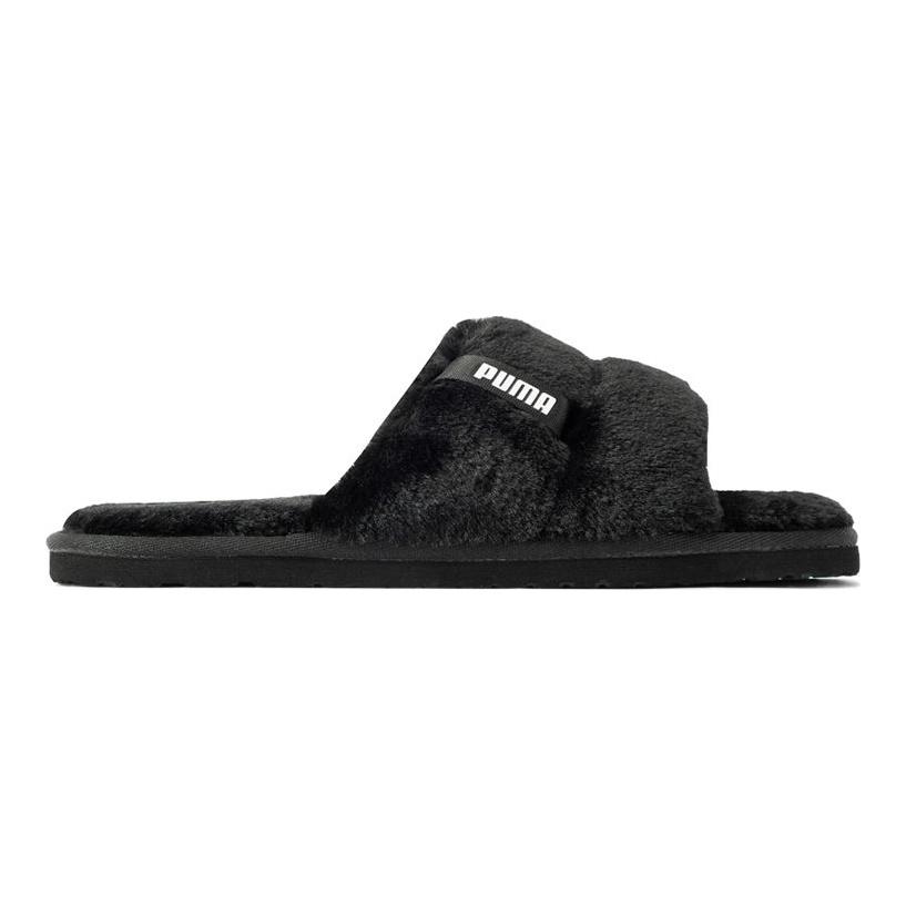 Puma Fluff Solo Sports Slippers Women Footwear Black 387522-01