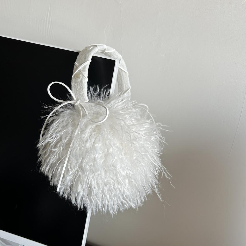 Bowknot Plush Ear Muffs for Cold Weather Fashion Ear Protective Ear Warmers Thick Furry Ear Muff for Women Skiing Hiking