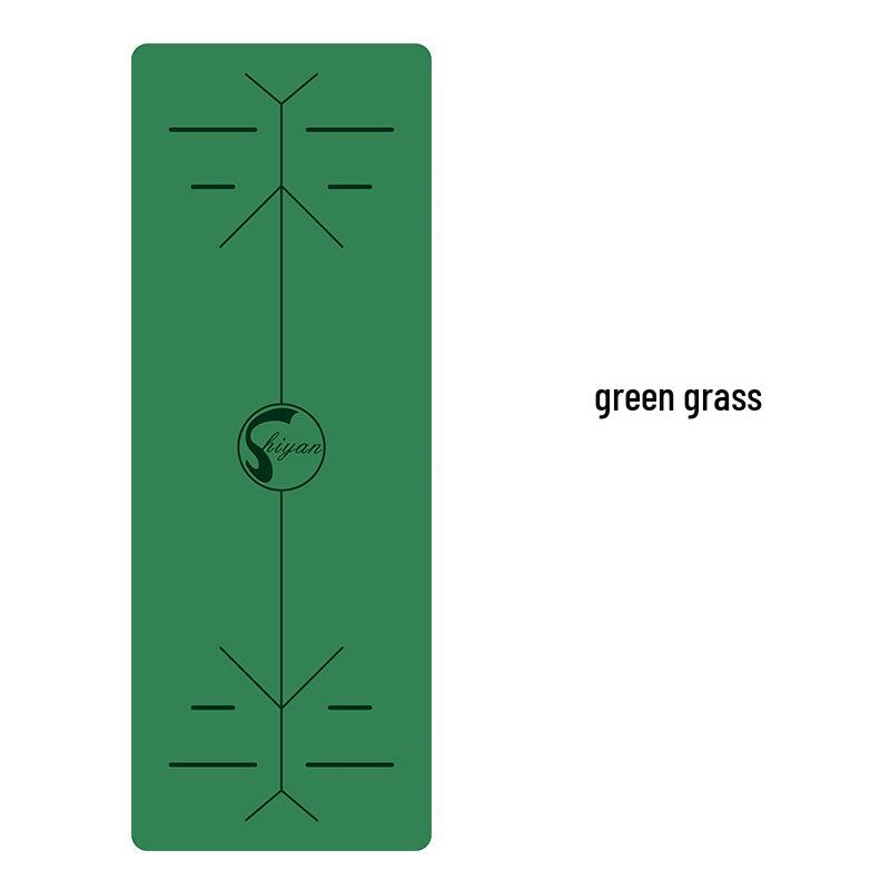 Shi Yan 5MM PU Rubber Yoga Mat - Bright Leather, Customizable with Logo/Pattern