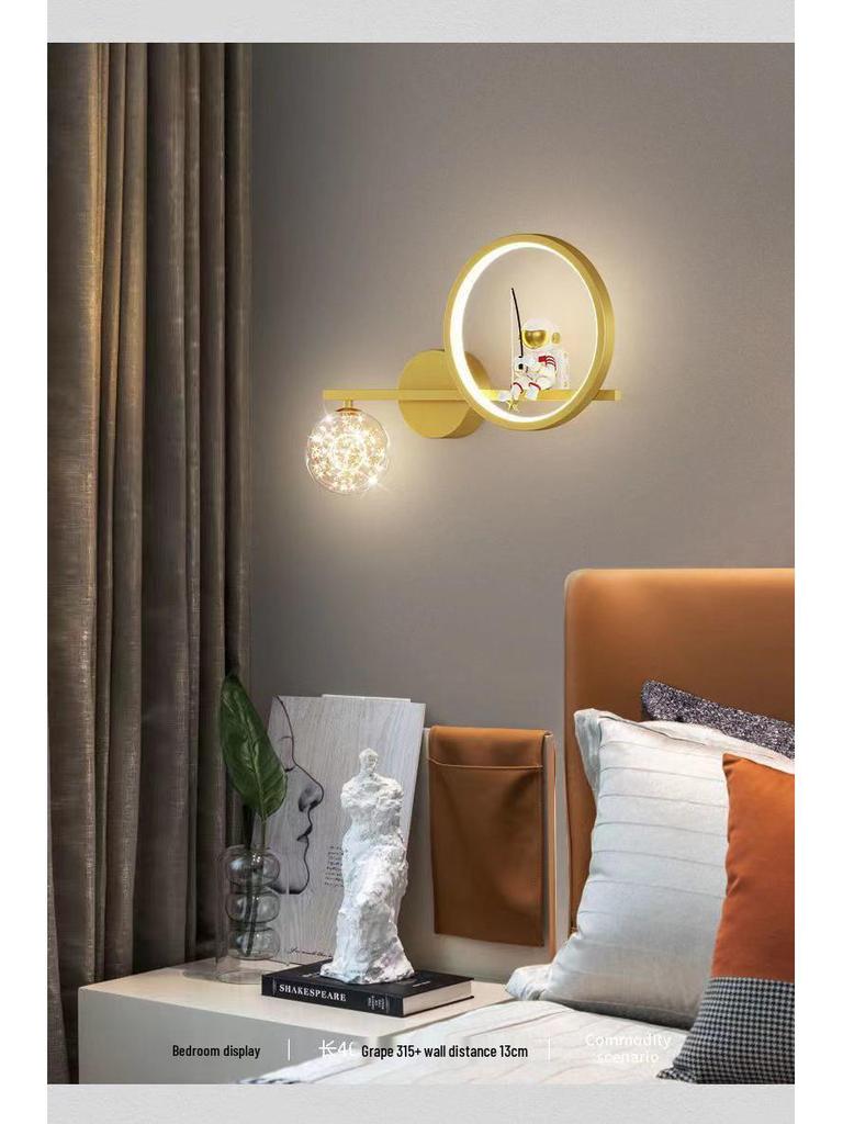 Nordic Deer Head Wall Lamp: Modern Minimalist Light for Bedroom, Corridor, Stair, or Living Room