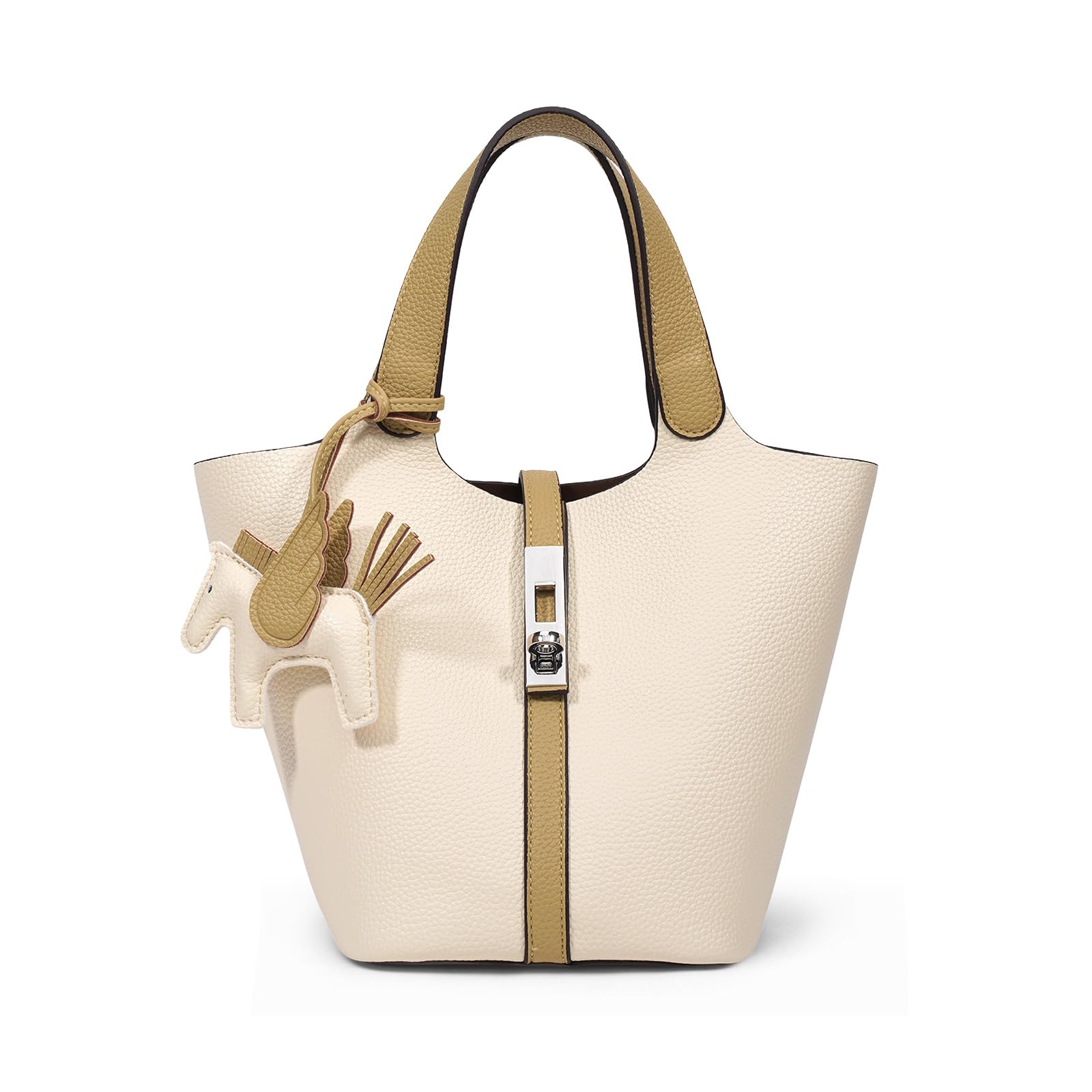 

Women s Leather Tote Bag, Large Capacity, Lightweight, Perfect for Commuting, Stylish, Popular, High-Quality, Simple, Cute, Small, Soft, Stands Up,