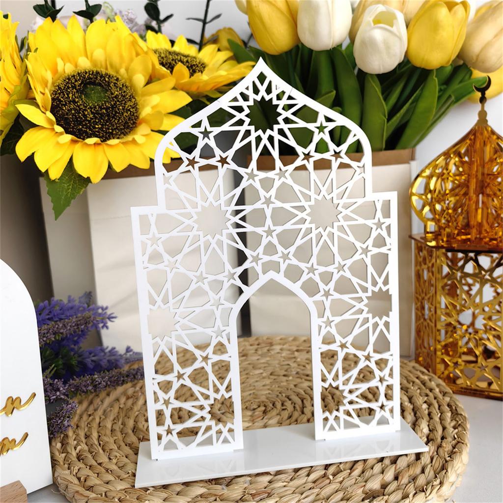 Mosque Art DIY Table Ornament DIY Festive Ornament Living Room Bedroom Islamic Bookshelf Acrylic Centerpieces