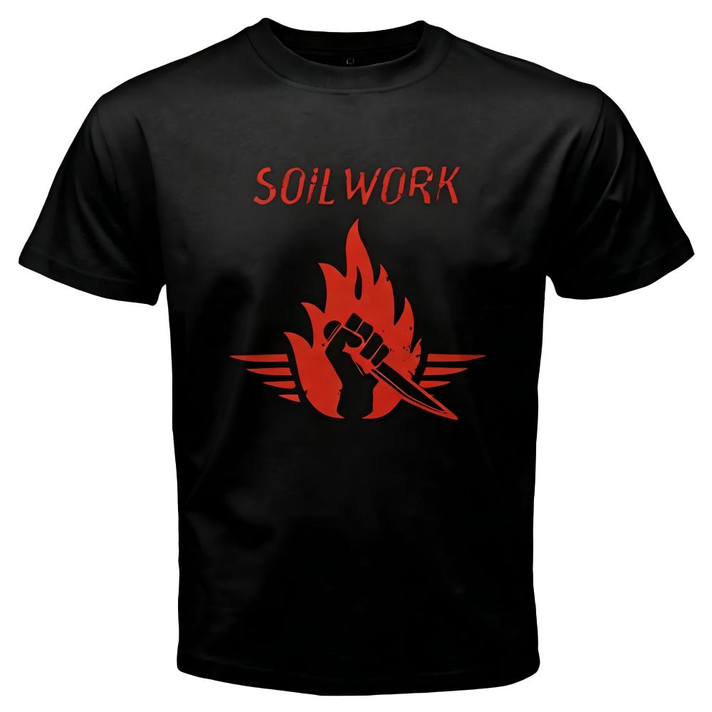 Soilwork Band Logo Black Graphic T-Shirt