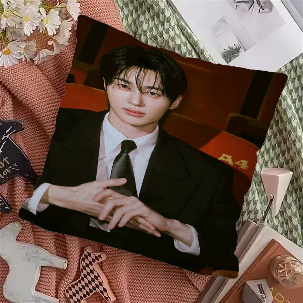 Funda de Almohada Modelo Actor Coreano B-Byeon Woo Seok Para Dormitorio Habitación Y Sala de Estar Sofá Funda de Cojín Decorativa