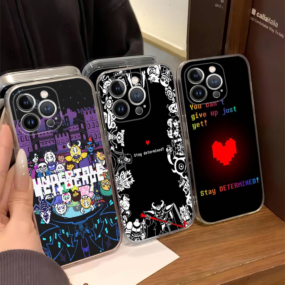 U-Undertale Game For IPhone 17 16 15 14 13 12 11 Pro Max Plus Mini Funda For Transparent Cover