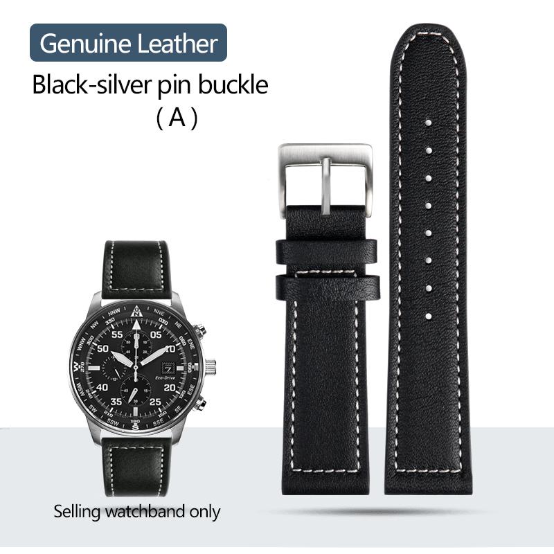 Hochwertiges Armband aus Rindsleder für Citizen CA0690 CA0695-17E CA4500 Armband Herren Stahl Kautschuk Uhrenarmband 20mm 22mm