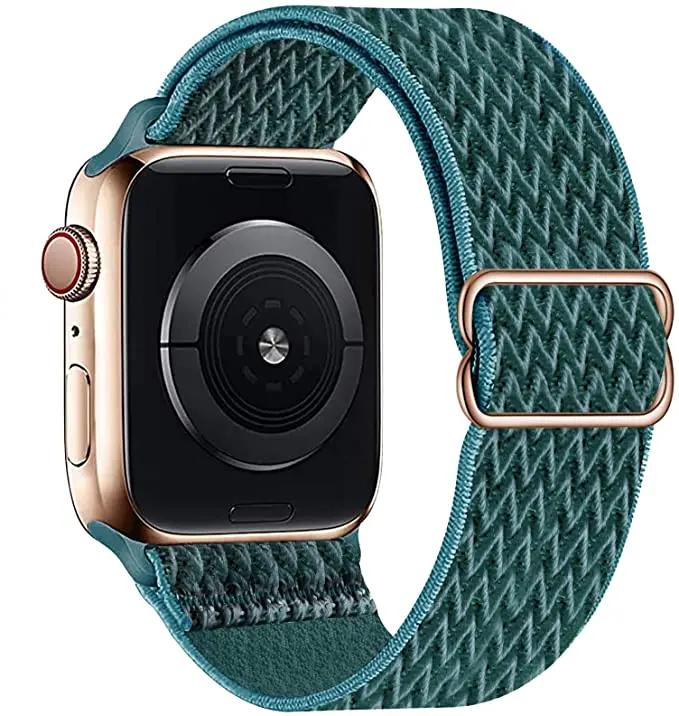 Adjustable Nylon Loop Strap For Apple Watch Series Ultra 11 10 9 8 7 46mm 45mm 41mm Fabric Strap For Iwatch 6 5 4 SE 44mm 40mm