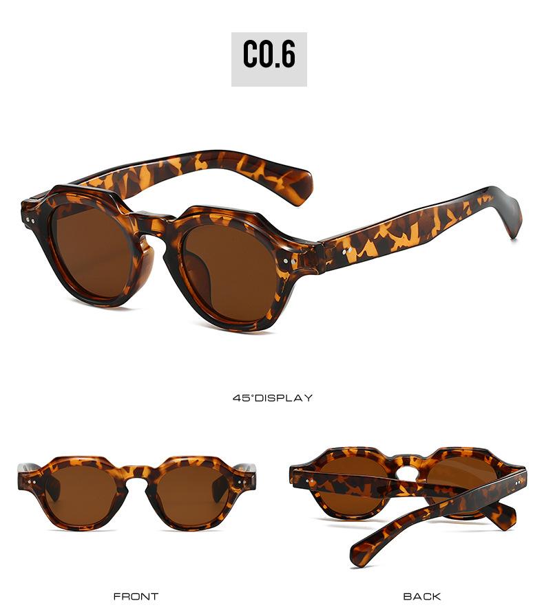 New Fashion Oval Sunglasses Vintage Polygonal Frame UV400 Protection Retro Designer Driving Shades