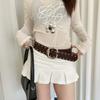 Punk Style Rivet Waist Belt Gothic Dress Jeans Belt Fashion Wide Women's Belt  Streetwear