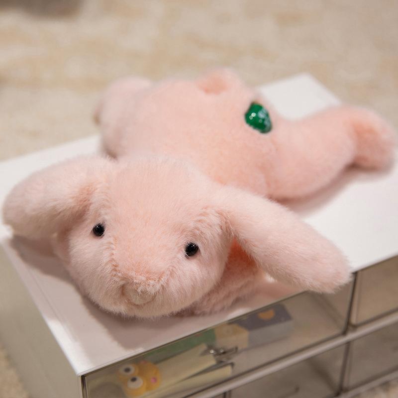 Cute Lying Rabbit Panda Doll Plush Toy Capybara Puppy Doll Girl Company Soothing Doll