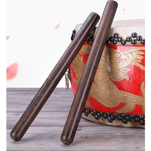 R-STYLE Premium Taiko Drumstick Set (36cm) with Black Wood Grain for Percussion and Authentic Taiko Drums