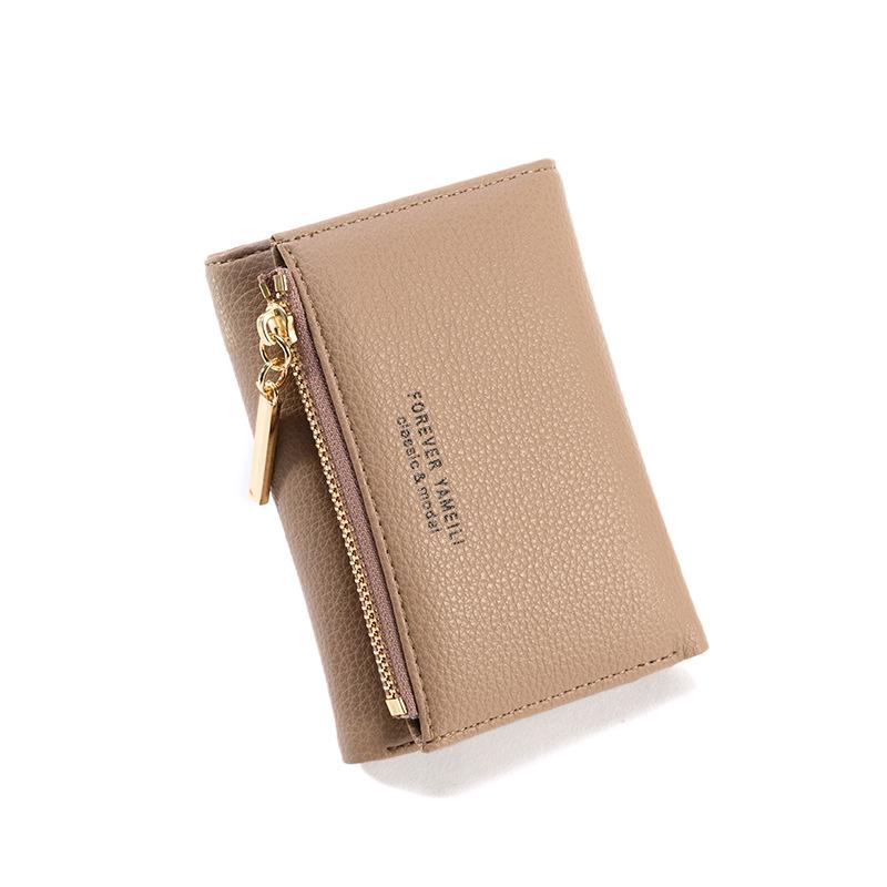 Simple Women's Wallet Short Leather Clutch Purse Female Money Clip High Quality Card Holder