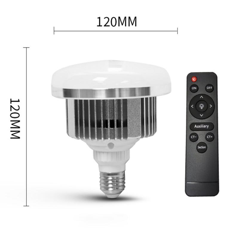 Photography Lamp Bulb 3000K6500K LED E27 Mount Adjustable Color Temperature with Remote Control for Studio Lighting