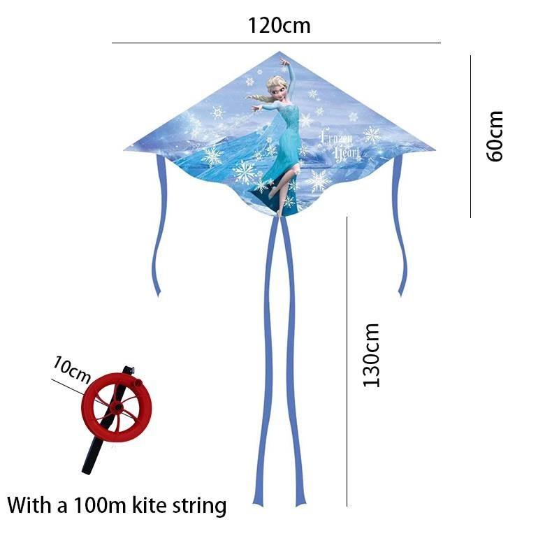 1,2 Meter langer Drachenschwanz für Kinder, Cartoon-Doppelschwanzdrachen