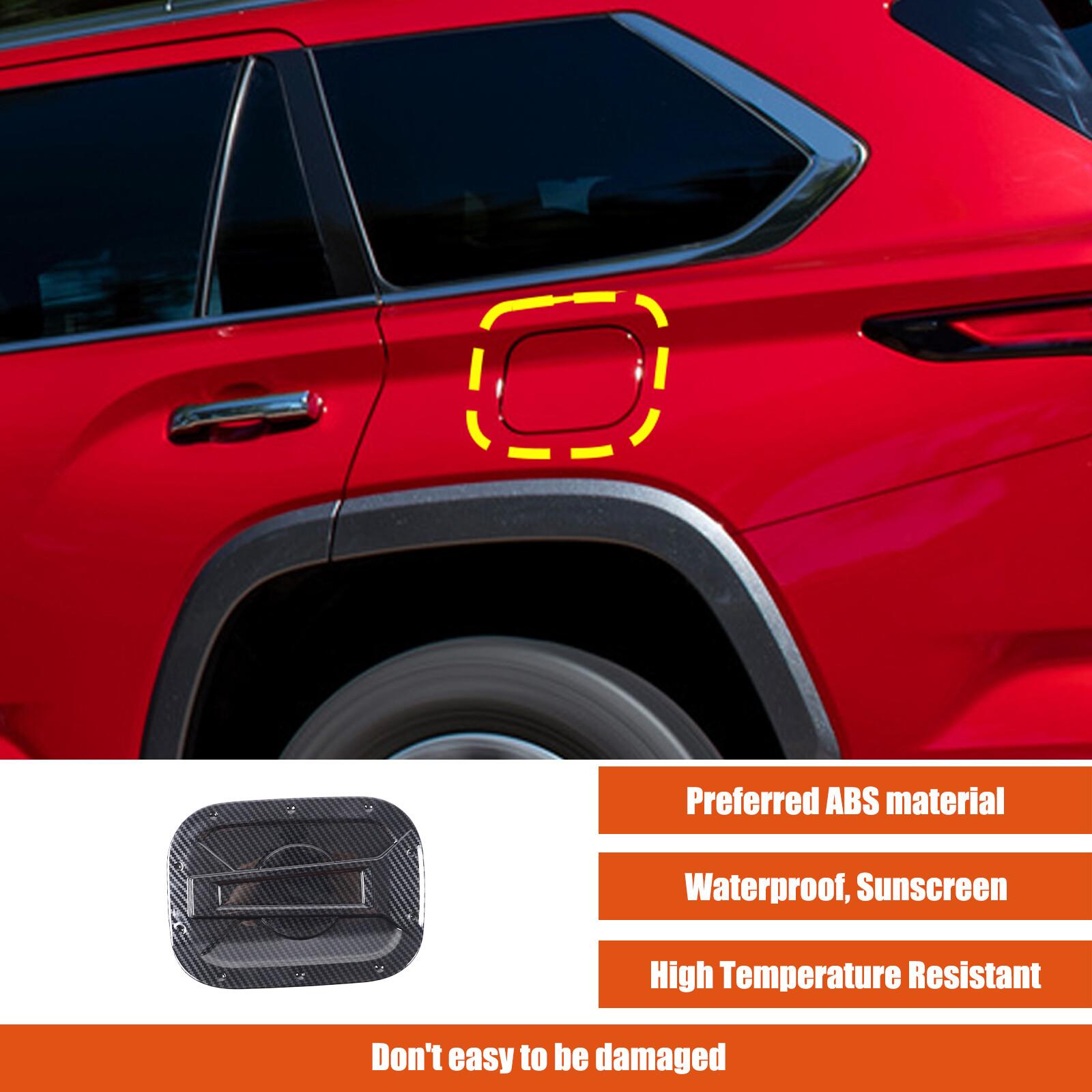 ABS Carbon Fiber Door Fuel Tank Cover Gas Cap Trim For Toyota Tundra/Sequoia 23+