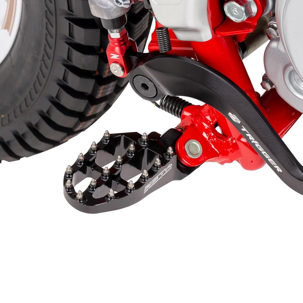 ZETA RACING SEROW250 TRICKER WR155R XT250 Aluminum Footpeg Black Special Spring Included High Strength Aluminum Alloy Step Pin Dress Up Dirtfreak