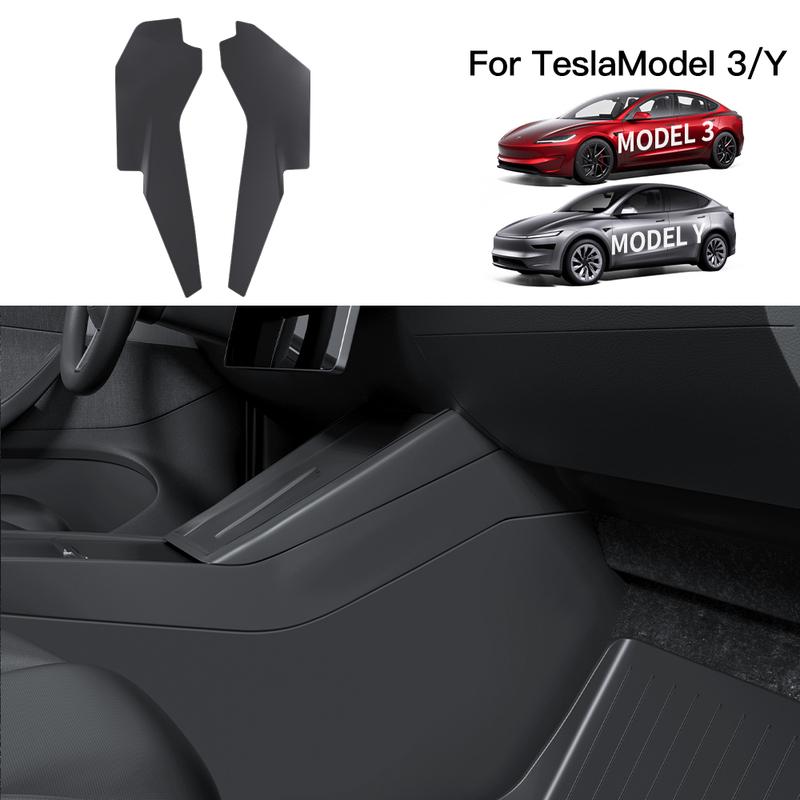 YZ For Tesla Model 3/Y/YL Highland Juniper 2026 TPE Central Control Side Anti Kick Pad Anti-dirt Protective Protecto