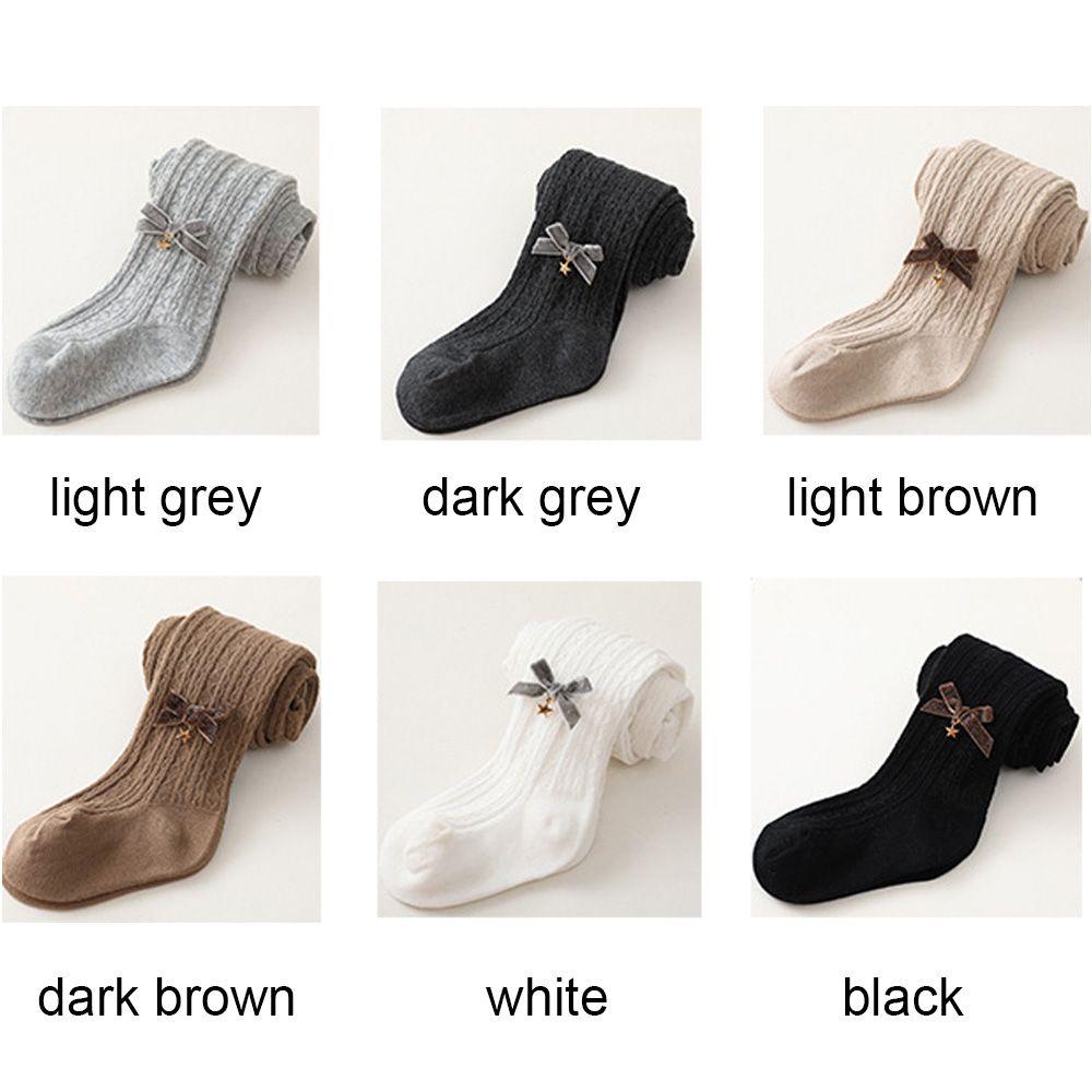 Zimní Dětské Novorozenecké Punčochové kalhoty Batolecí Legíny Dětské Bavlněné Punčocháče Pletené Teplé Punčochové kalhoty