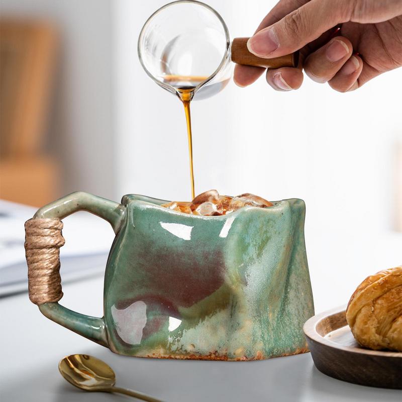 Stoneware Mug 250ml Handmade Pottery Mugs Ceramic Coffee Cups Portable Water Cup Aesthetic Mug For Coffee Tea Juice Hot Ice