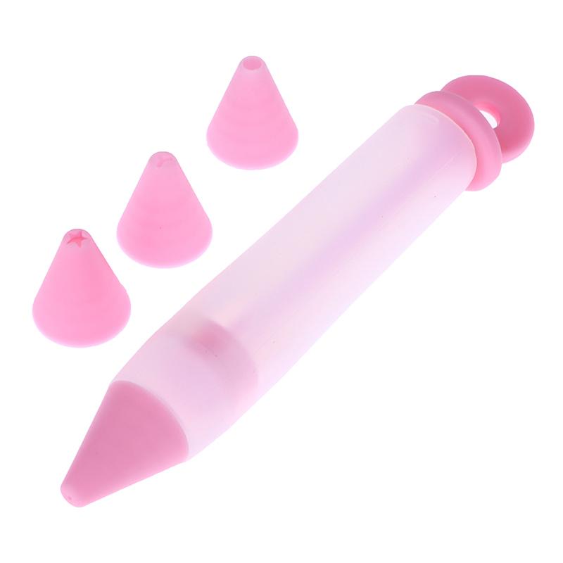 Silicone Food Writing Pen Chocolate Decorating Tools Cream Cup Cake Mold Cream Cup Cookie Icing Piping Pastry Nozzles