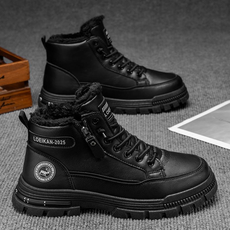 2025 Winter New Men s Snow Boots Thickened Cotton-Lined Versatile Trendy Style Outdoor Wear with Street Vibe 48 2840₽