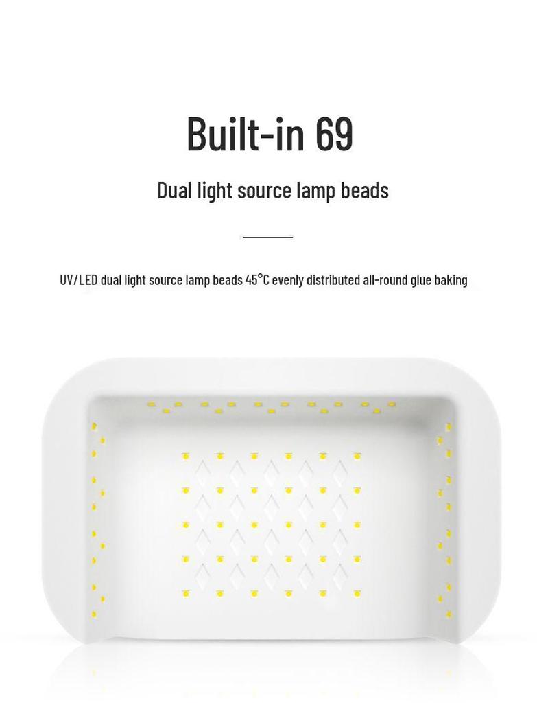 High Power UV LED Nail Lamp - Fast Drying, No Blackening, for Gel Nail Polish