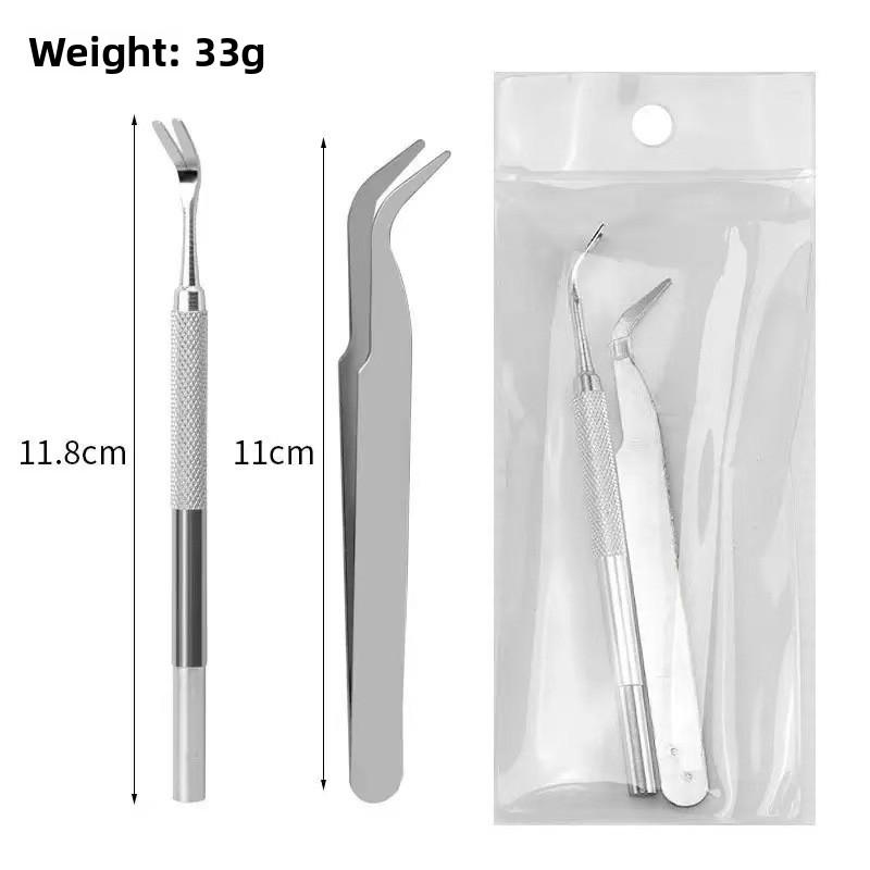 

Professional Tick Removal Tool Set 1Set Tick Tweezers Fast & Safe Tick Remover for Dogs Cats Pets Grooming Accessories Supplies