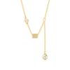 Retro National Style Copper Coin Full Diamond Cylinder Bracelet Necklace Set Female Elegance Temperament Versatile Wealth Rolling Bracelet Chain