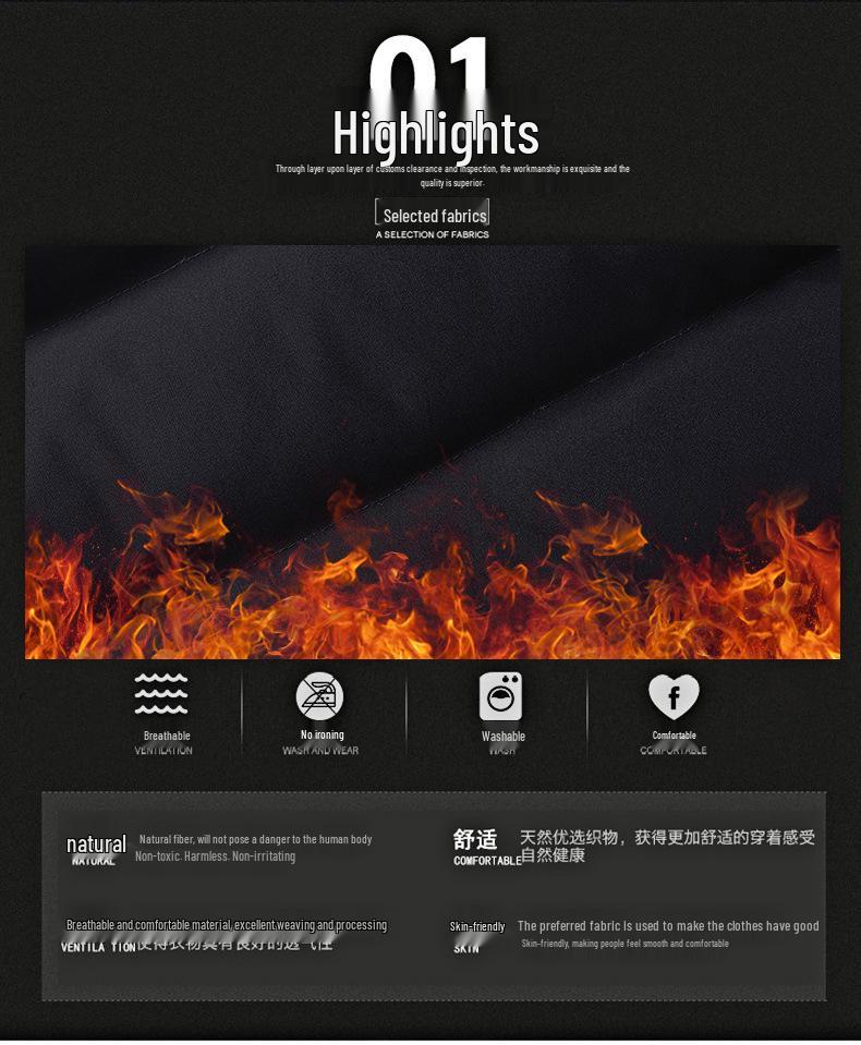 Men's Trendy Stand Collar Cotton Jacket - Thick, Warm Casual Outerwear for Winter