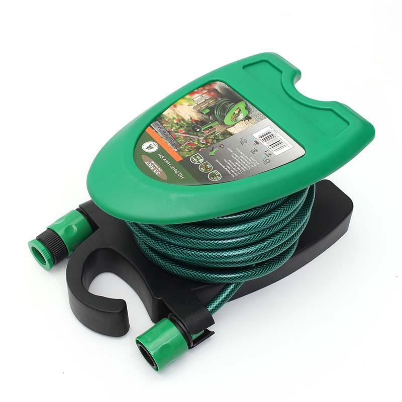 10m Wall Mounted Hose Reel Rack Portable Storage Clean Cast Hanger Garden Yard