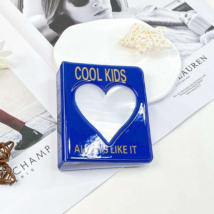 36/64 Pockets Mini Photo Album Heart Transparent Photocard Holder Mini Polaroid Album Storage Collect Book Name Card Album