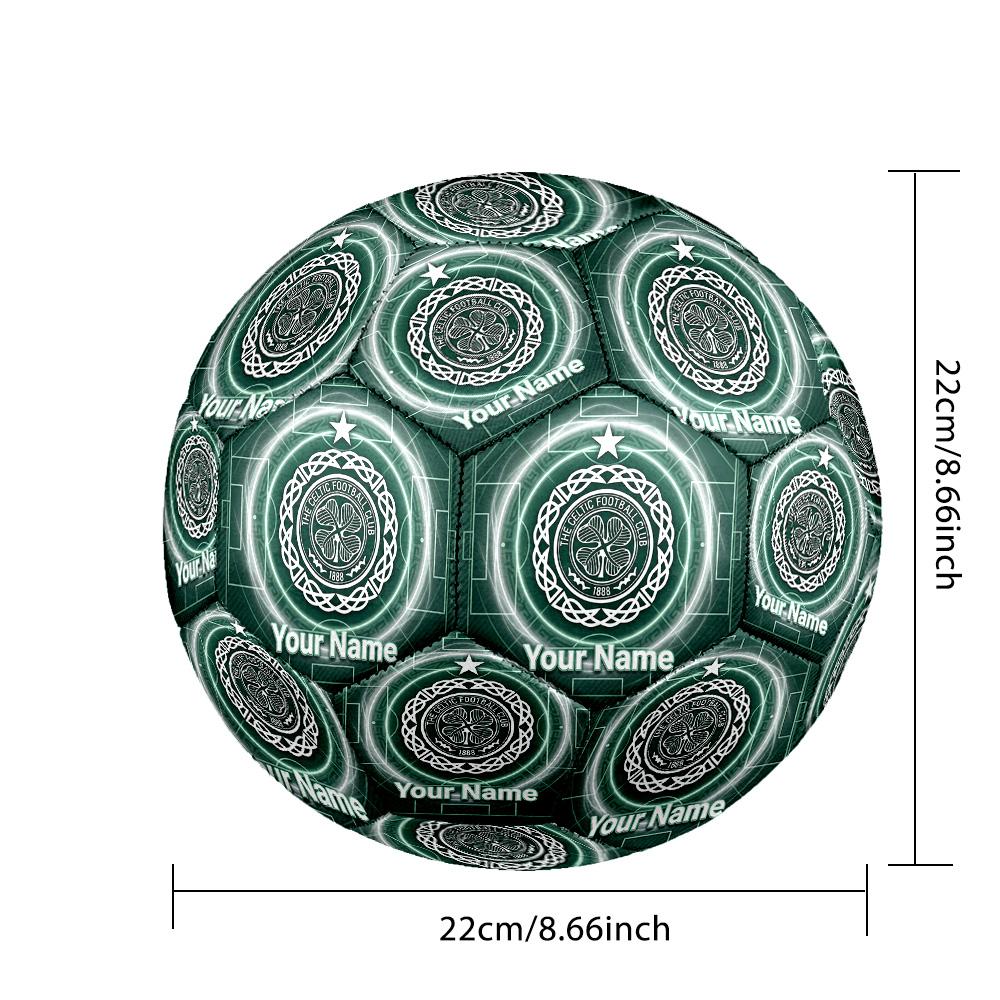 Personalized Size 5 Football Celtic FC Pattern Outdoor Game Sports Ball Gift