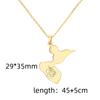 Reunion Map Outline Necklace Hibiscus Guadeloupe Martinique Pendant Necklaces Stainless Steel Guyane Map Necklace For Women