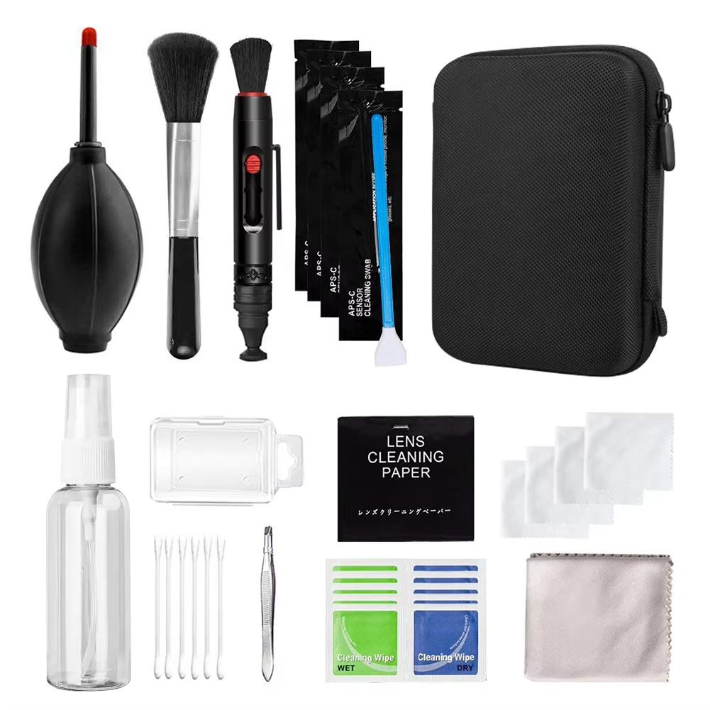 47PCS Camera Cleaner Kit DSLR Lens Digital Camera Sensor Cleaning Set for Sony Fujifilm Nikon Canon SLR Cameras Phone Clean Kit