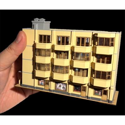 1:150 Diy Architecture Building Model Plastic Miniature House Office for N Scale City Scenery/Landscape/Decoration 1set