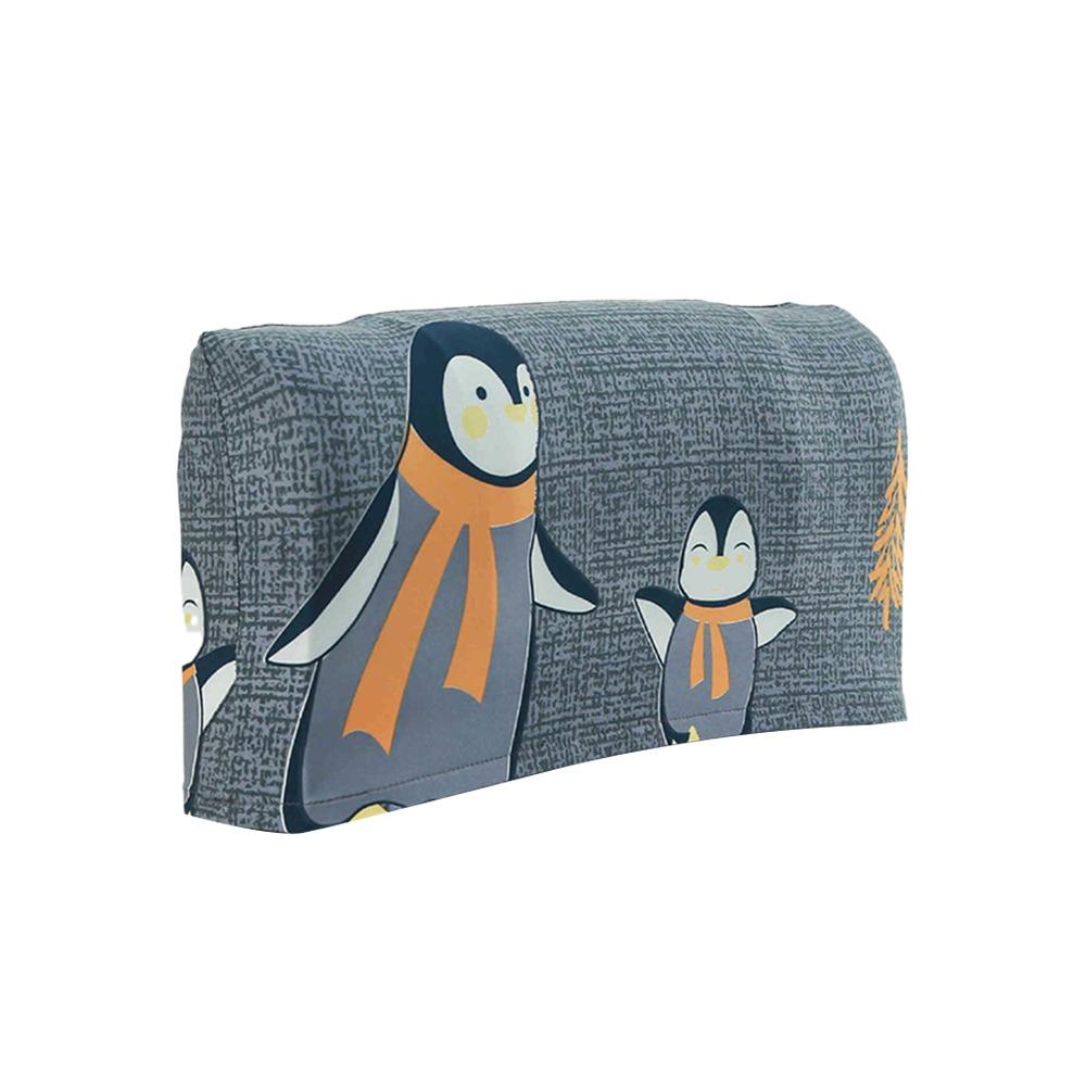 Cartoon Panda Penguin Rose Pattern Elastic Office Chair Backrest Cover Dustproof Comfortable Backrest Slipcover High Elasticity