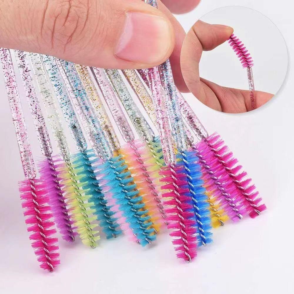 50Pcs Disposable Eyelash Wands Brush Eyebrow Comb Eye Lashes Extension Accessories Mascara Wand Makeup Professional Beauty Tool