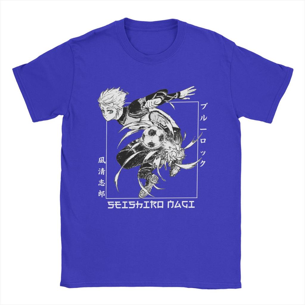 Blue Lock Seishiro Nagi Men T Shirts Fashion Tees Short Sleeve Crew Neck T-Shirt Cotton Gift Idea Clothing