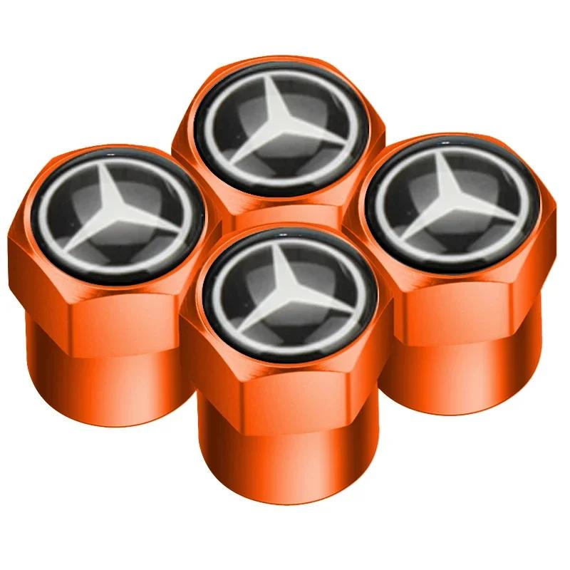 AABIC1 4pcs Auto Emblem Cap Case Mercedes Benz B/C/E/S Class A Class C200L GLC GLK New CLA GLA