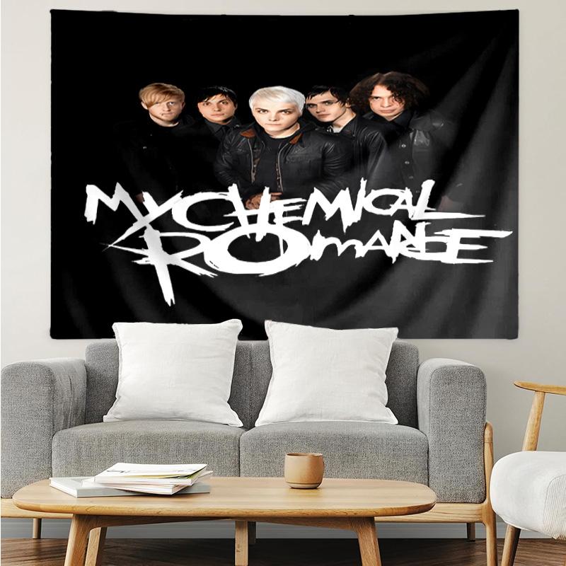 My Chemical Romance Tapestry for Bedroom Aesthetic Classroom Tapestries Wall Hanging for Living Room Dorm Office,Ideal Creative Gift