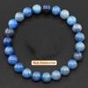 Regali Festivi Bracciale con Perle di Apatite Blu Pietra Naturale Gioielli alla Moda Rilassanti Per Uomo e Donna Accessorio Semplice Versatile per l'Uso Quotidiano
