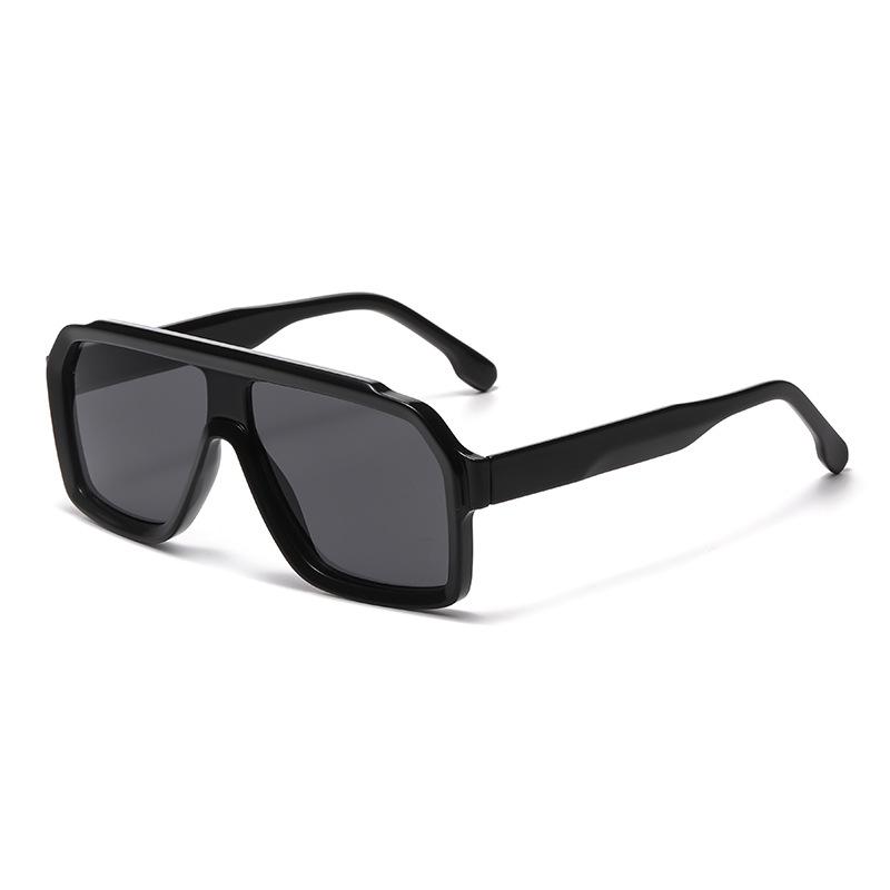 Fashion box retro men's toad glasses European and American catwalk light luxury sunglasses ins Internet celebrity sunglasses trend