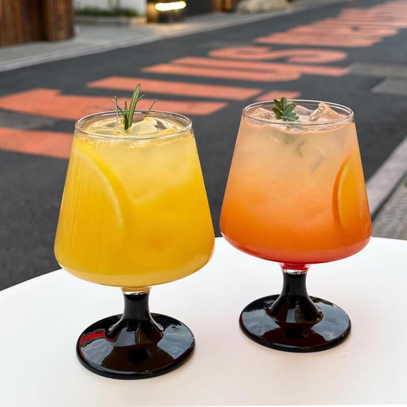 Elegant Ins Style Low-Foot Glass Tumbler