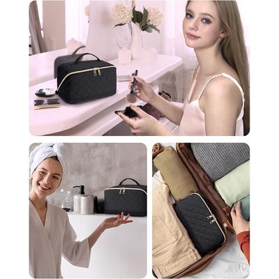 Bolsa de Armazenamento de Esmalte Bolsa de Óleo Portátil Kit Cosmético de Cuidados com as Unhas Ferramenta de Cuidados com as Unhas Caixa de Armazenamento Dupla Camada 30 Compartimentos