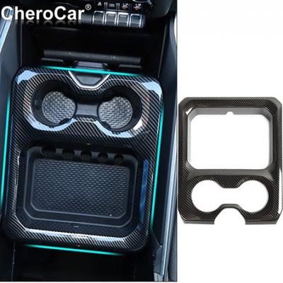 Carbon Fiber Front Water Cup Holder Panel Cover Trim for Dodge Ram 1500 2018+