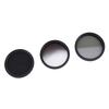 3 In 1 Camera Filter Kit ND8 CPL GND Filter Set Replacement Neutral Density Filter Circular Polarizing Filter Graduated