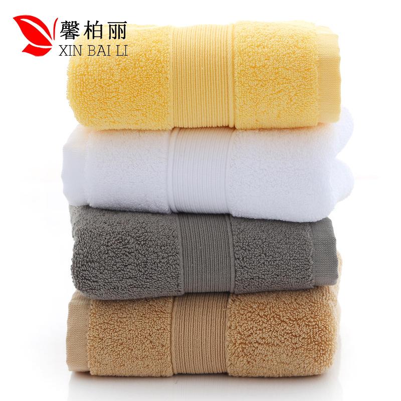 Thickened pure cotton towel gift supermarket 120g towel embroidered plain face towel