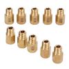 10Pcs Set Carburetor Main Jet Kit Hex Style Brass Replacement for Mikuni VM TM TMX 300‑390