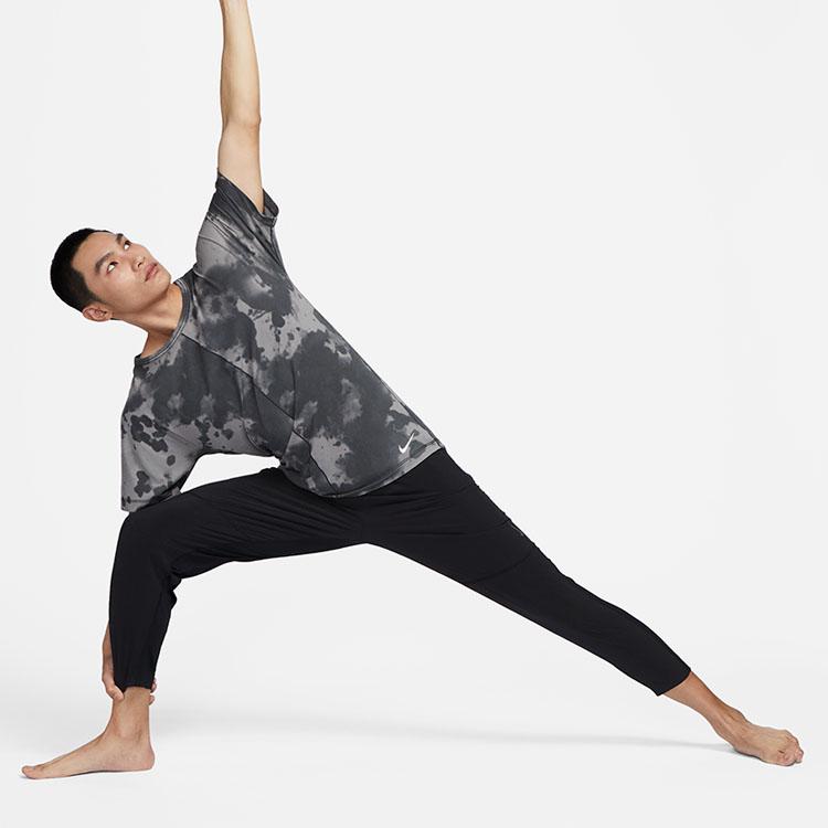 Nike Dri-Fit Allover Print Crew Neck T-Shirt Men Tops Charcoal DX0923-060